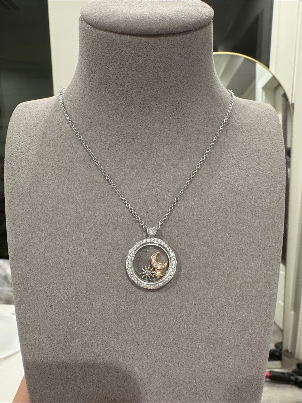 Happy Diamond Necklace | Happy Sun, Moon and Stars
